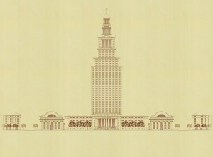 City Hall east elevation study (by Diana Reising Dempsey)